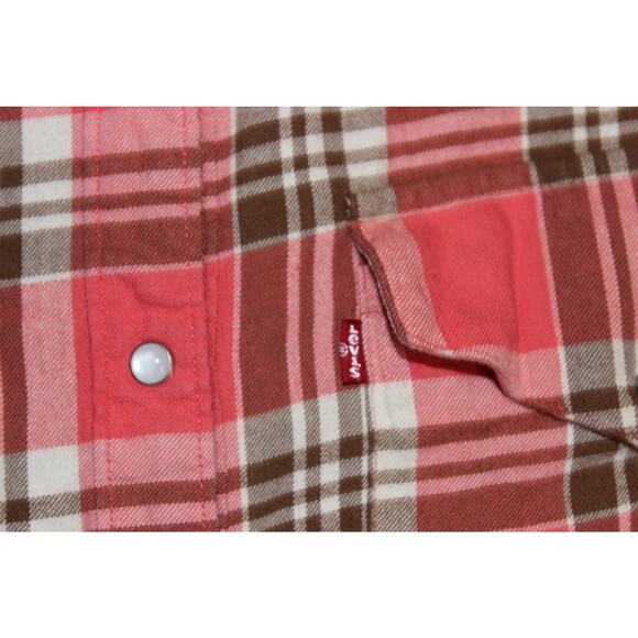 Levi's Women's Dylan‎ Relaxed Loose Western Button Front Shirt Size Small - Picture 3 of 8